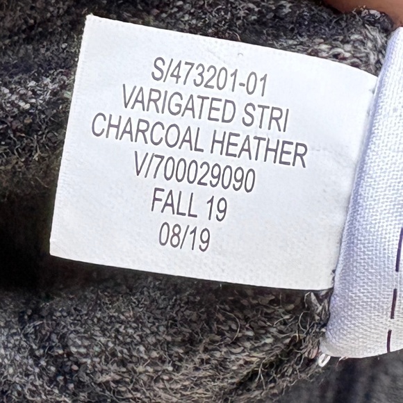 Baruffa x Banana Republic Italian Merino Wool Striped Crewneck Sweater Sz M Tall - Picture 5 of 11